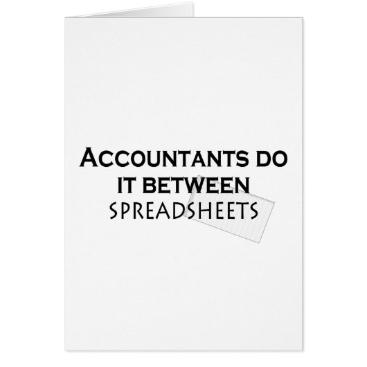 Accountants do it! cards (Front)