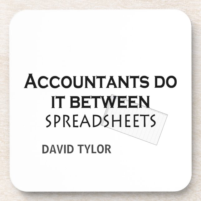 Accountants do it! coaster (Front)