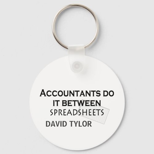 Accountants do it keychain