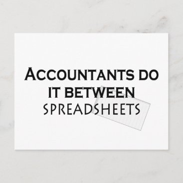 Accountants do it! postcard