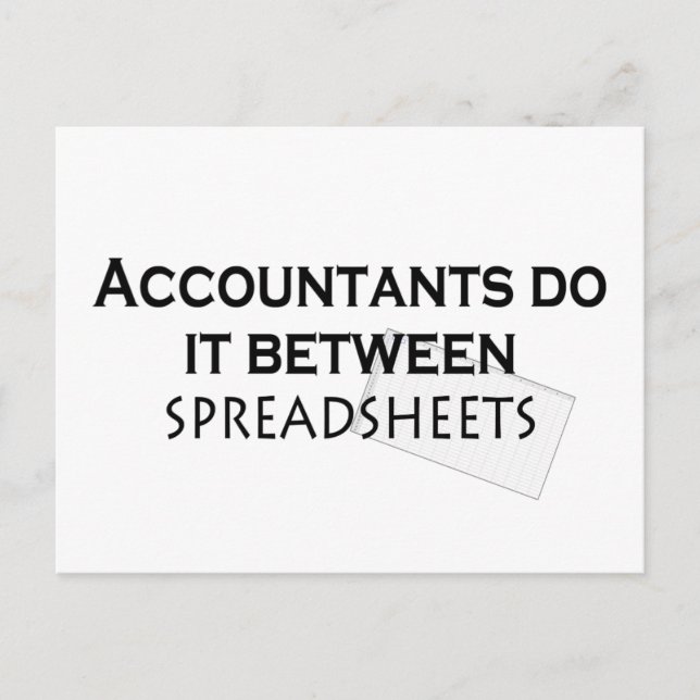 Accountants do it! postcard (Front)