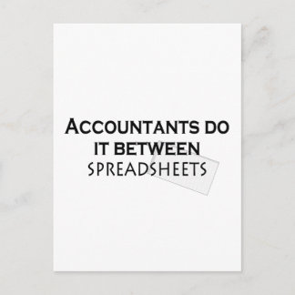 Accountants do it! postcard