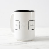Accountant's Equation Two-Tone Coffee Mug (Front Left)