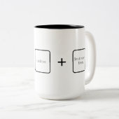 Accountant's Equation Two-Tone Coffee Mug (Front Right)