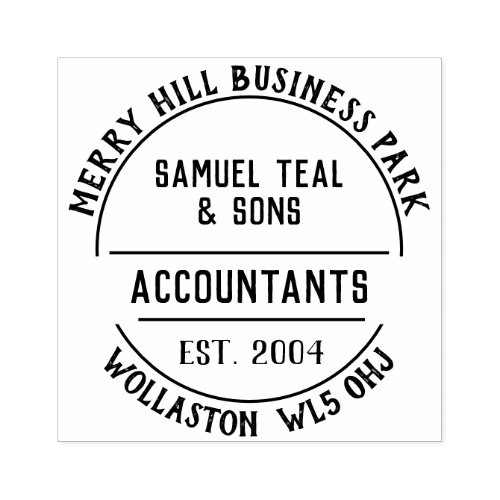 Accountants Rubber Stamp
