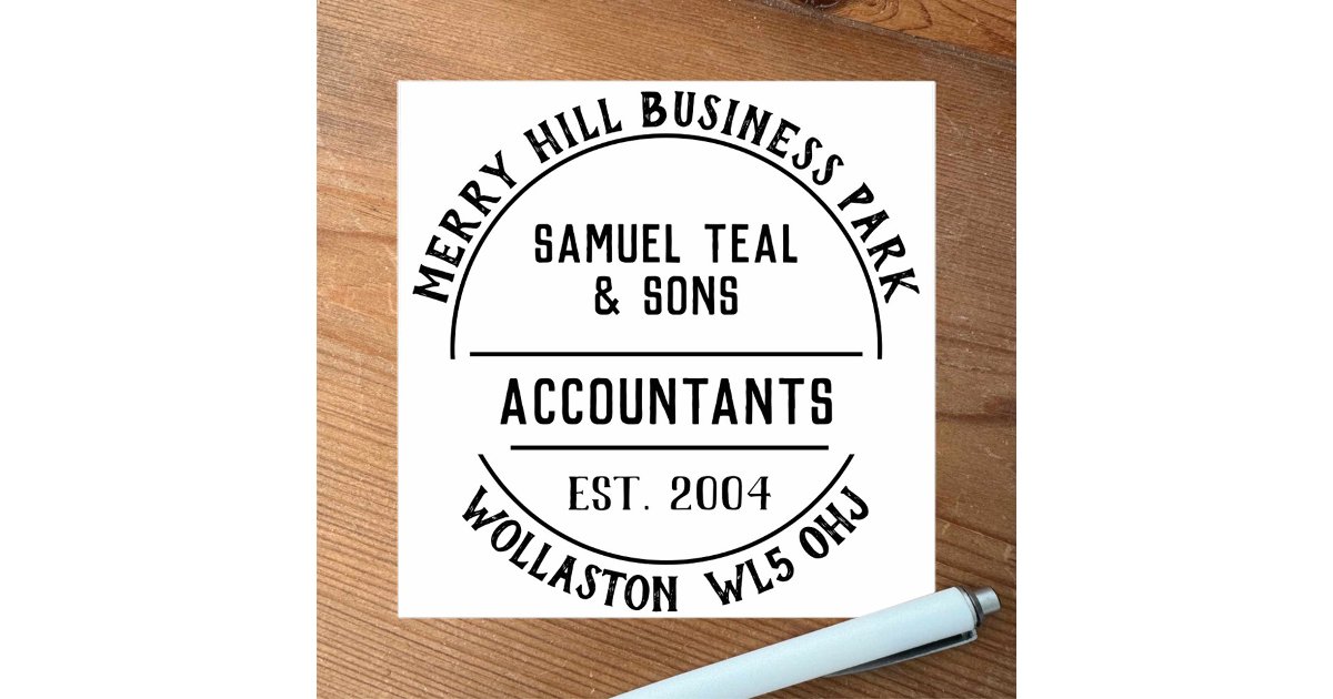 Accountants Rubber Stamp | Zazzle