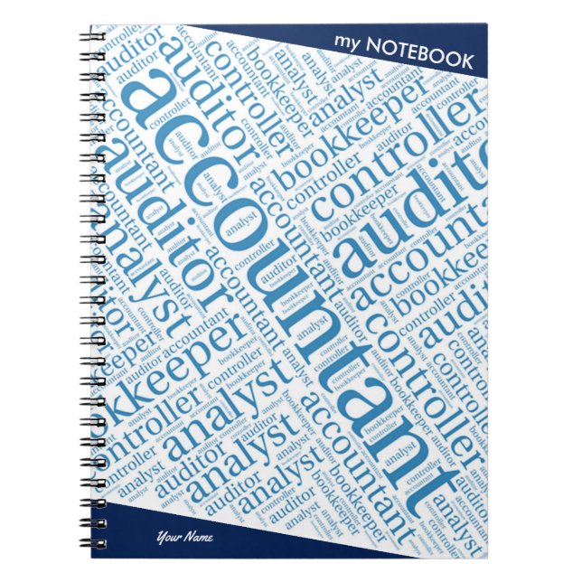 "Accountants' Word Cloud" Notebook (Front)
