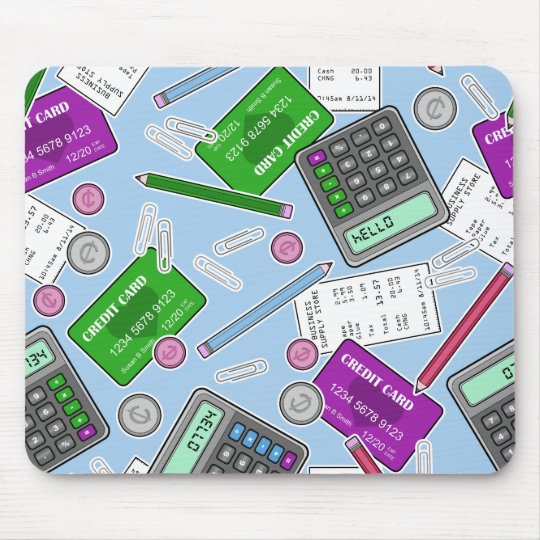 Accounting / Accountant Themed Pattern Mouse Pad | Zazzle.com