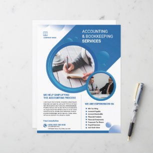 Accounting and Bookkeeping Service Flyer Template