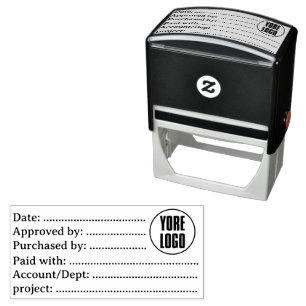 Accounting AP Purchase Project Invoice Approval Self-inking Stamp