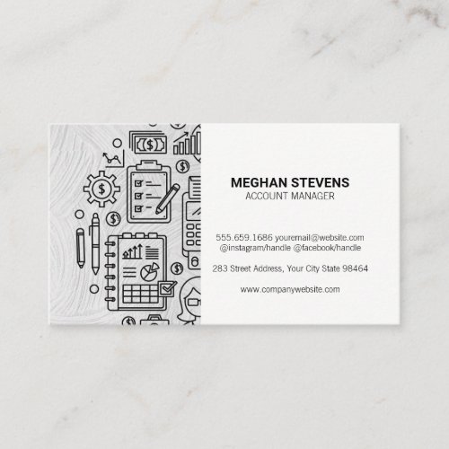Accounting  Book Keeper Appointment Card