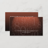 Accounting - Bookkeeping Business Card Copper (Front/Back)