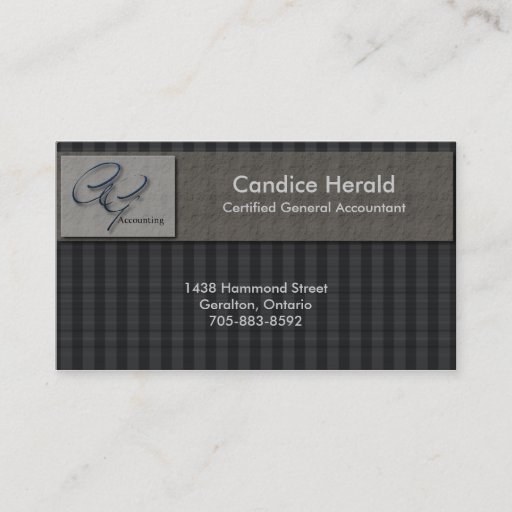 Customizable Accounting Business Card