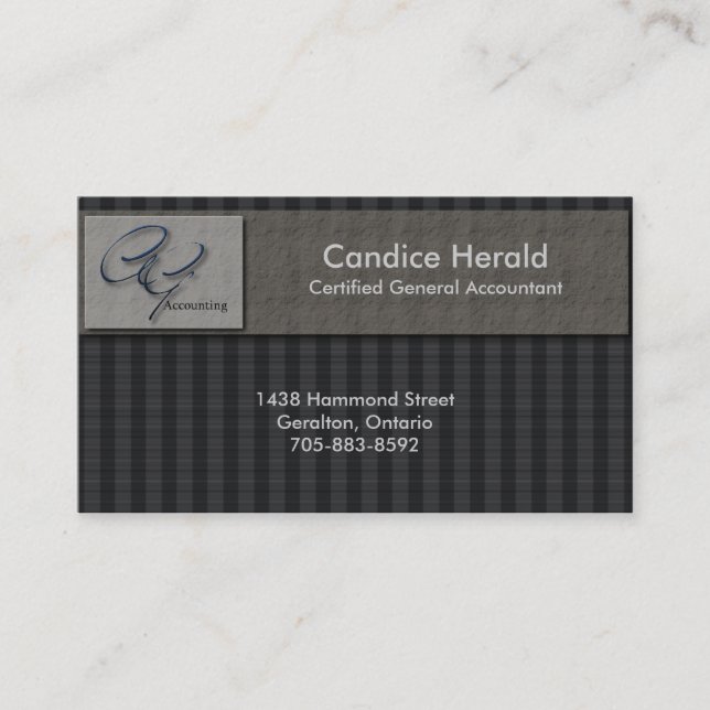 Accounting Business Card (Front)