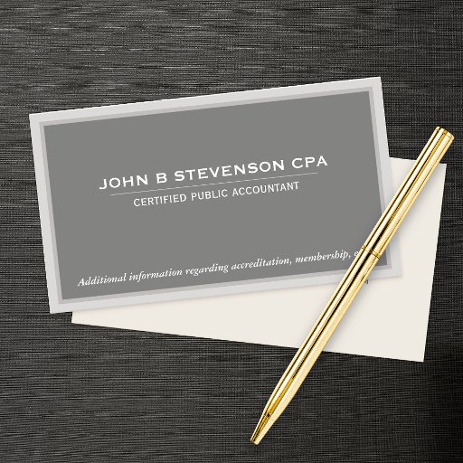 Customizable Accounting Business Card