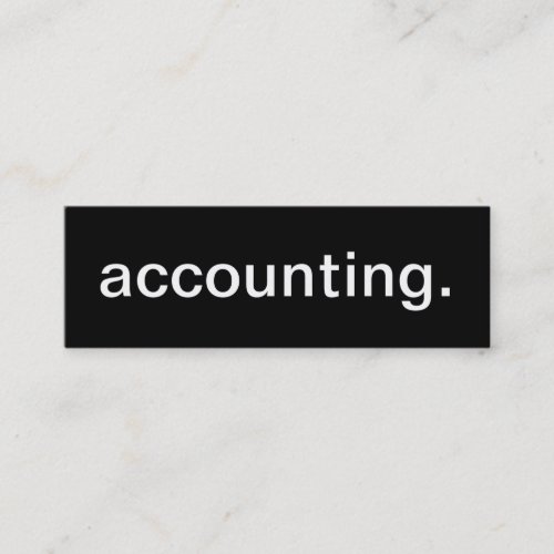 Accounting Business Card