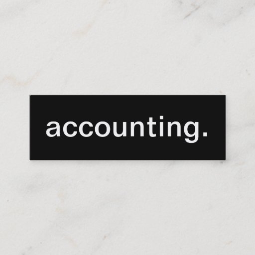 Customizable Accounting Business Card