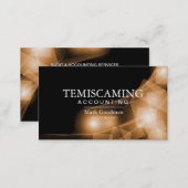 Accounting Business Card - Black and Gold Squares (Front/Back)