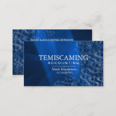 Accounting Business Card - Blue Dollar Signs (Front/Back)