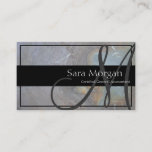 Accounting Business Card - Classy Monogram Texture at Zazzle