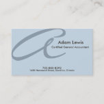 Accounting Business Card - Monogram at Zazzle
