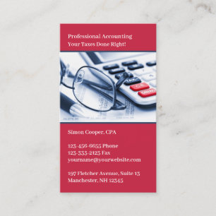 Accounting Business Card Template