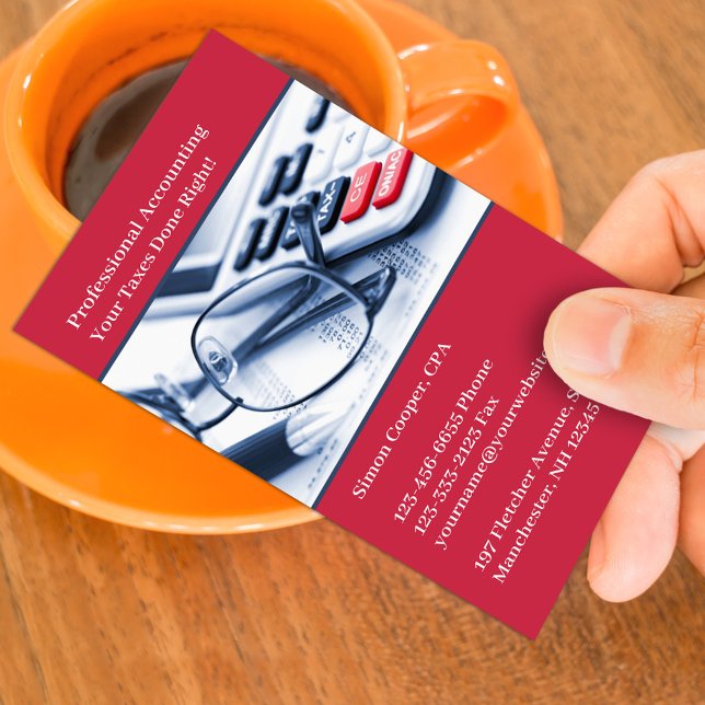 Accounting Business Card Template (Creator Uploaded)