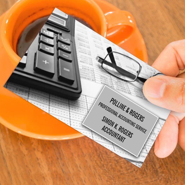 Accounting Business Card Template (Creator Uploaded)
