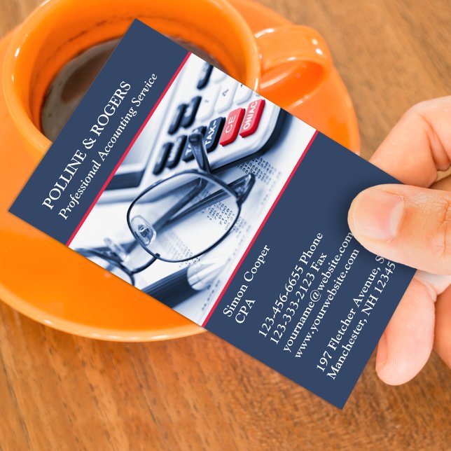 Accounting Business Card Template (Creator Uploaded)