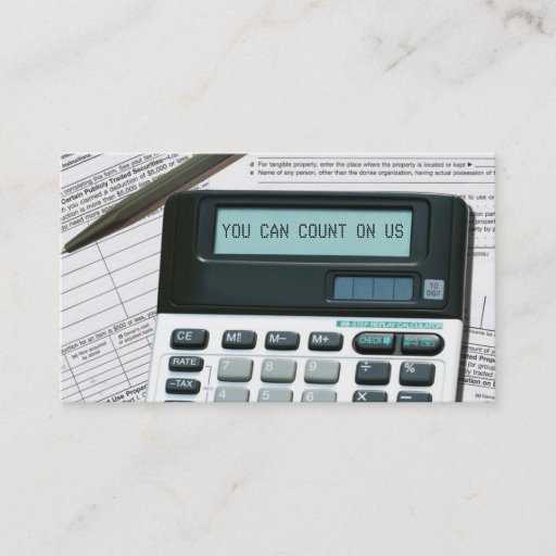 Customizable Accounting Business Cards