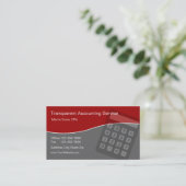Accounting Business Cards Unique (Standing Front)