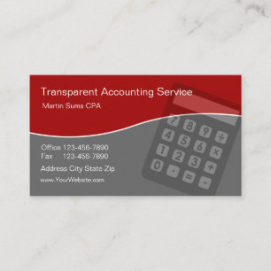 Accounting Business Cards Unique