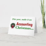Accounting Christmas Accountant Card Joke Pun