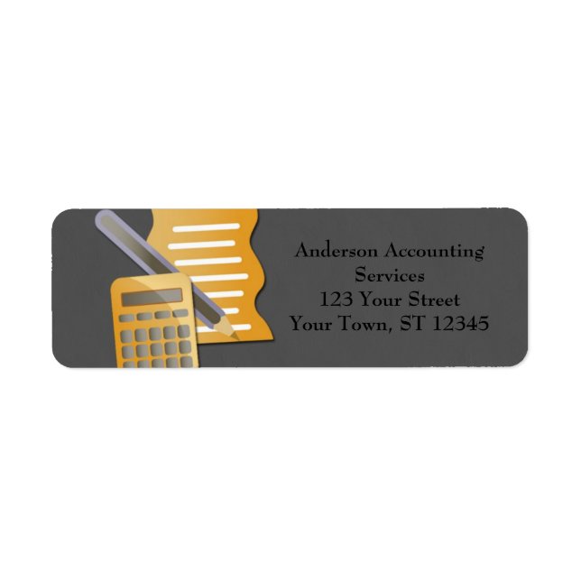 Accounting Concept Label (Front)