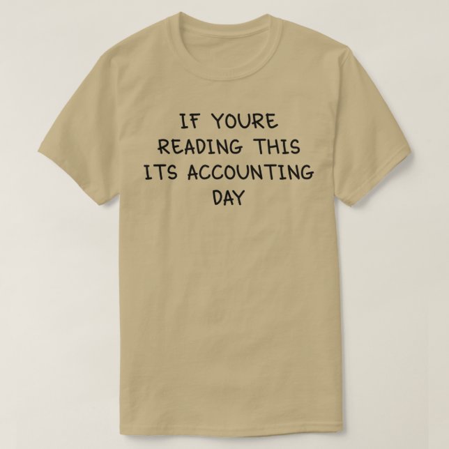 Accounting Day T-Shirt (Design Front)