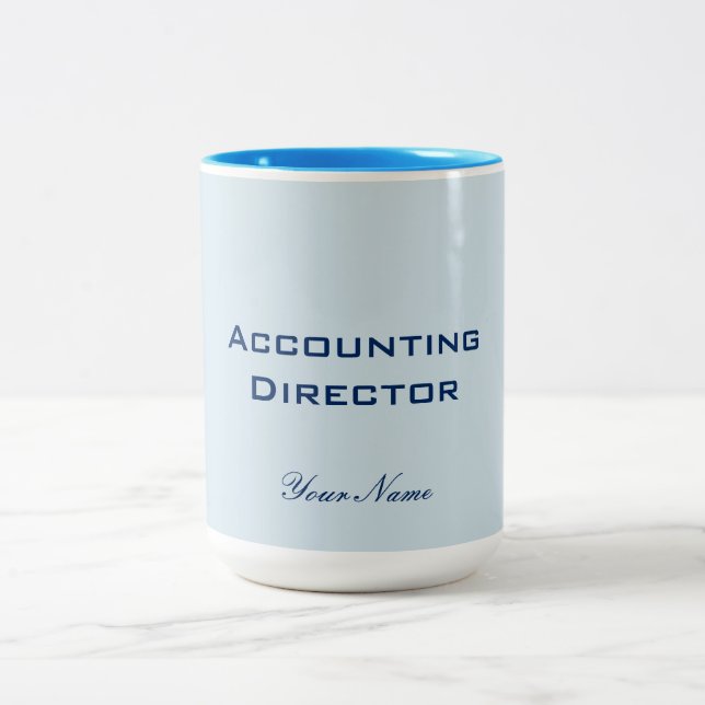 "ACCOUNTING DIRECTOR" Two-Tone COFFEE MUG (Center)