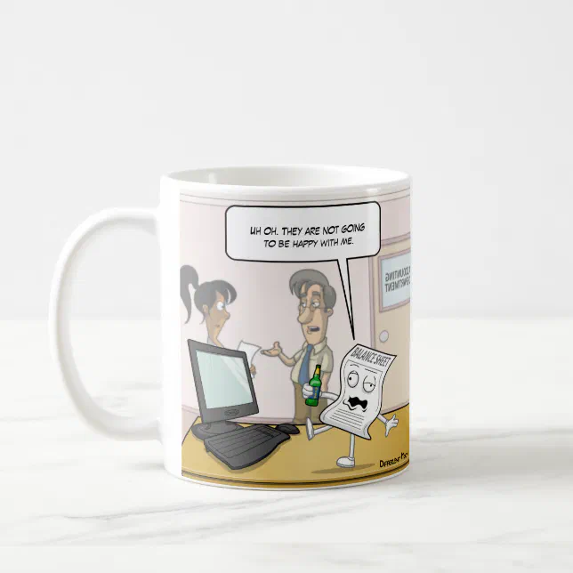 Accounting Drunk Balance Sheet Punny Coffee Mug 