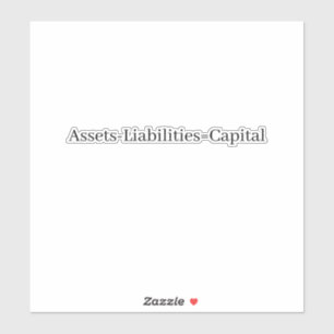 Accounting equation sticker