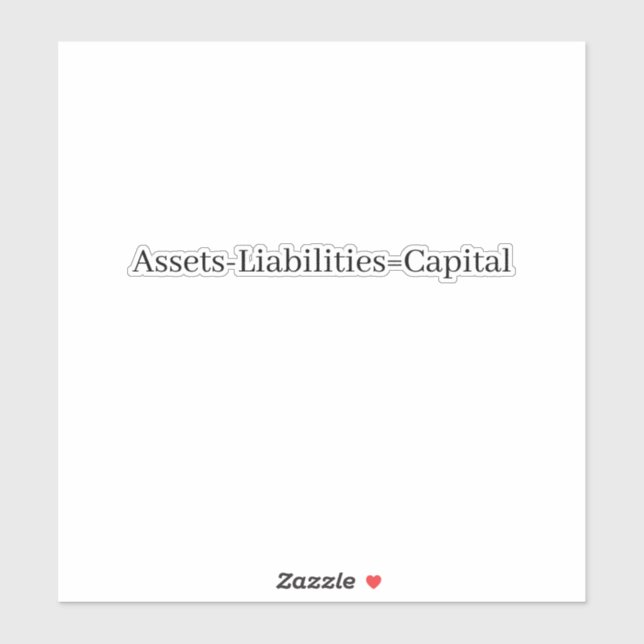 Accounting equation sticker (Sheet)