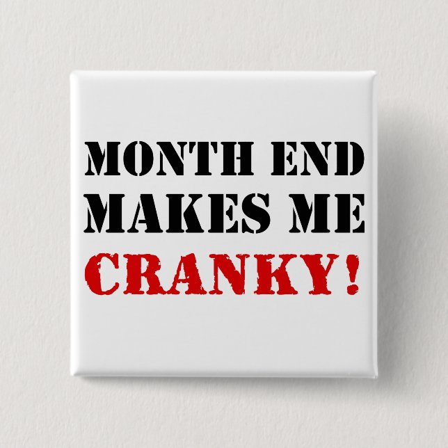 Accounting & Finance Month End Approval Stamp Button (Front)