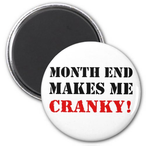 Accounting  Finance Month End Approval Stamp Magnet