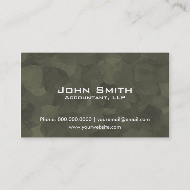Accounting Financial Business Cards Templates (Front)