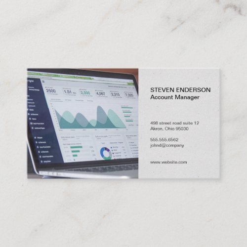 Accounting  Financial Portfolio Business Card