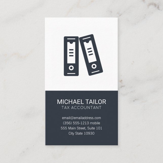 Accounting  Firm | Tax Prep | Finance Business Card (Front)