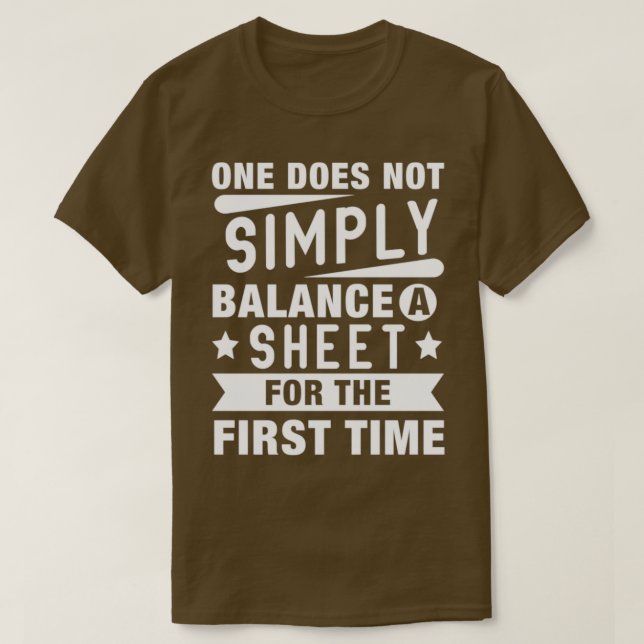 Accounting Funny Bookkeeping Audit Accountants Aud T-Shirt (Design Front)