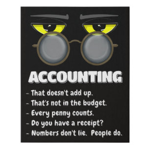 Accounting – Funny Office Cat Canvas Print