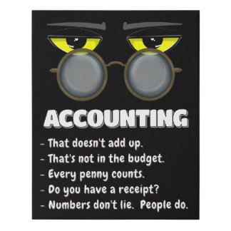 Accounting – Funny Office Cat Canvas Print