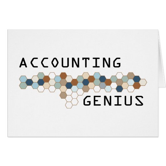 Accounting Genius Cards (Front Horizontal)