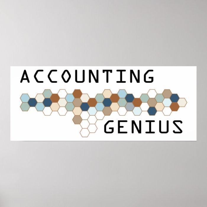 Accounting Genius Print