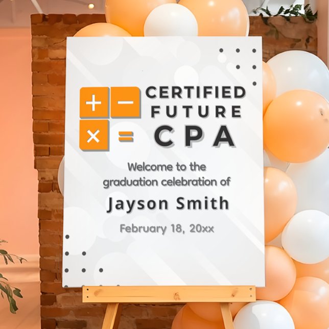 Accounting Graduation Welcome Sign (Creator Uploaded)